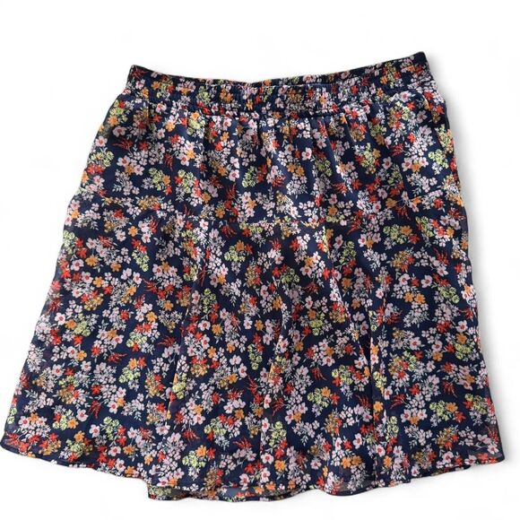 Banana Republic Women's Mini Skirt Size Small Y2k Preppy Floral Girly Prairie - Picture 1 of 6